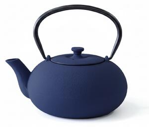 Ceainic din fontă cu infuzor NOMI, 800 ml, bleumarin