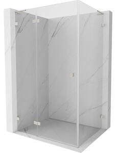 Mexen Lunar L, cabină de duș pliabilă stânga 70 x 90 cm, sticlă transparentă de 8 mm, profil de oțel, 834L-070-090-97-00-L
