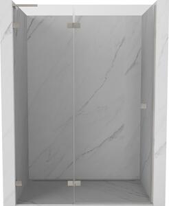 Mexen, Ușă de duș pivotantă Mexen Lunar L stânga 130 cm, transparentă, nichel periat - 834L-130-000-97-00-L
