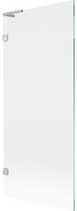 Mexen, Paravan de baie Mexen Lunar L cu 1 aripă 80 x 150 cm, transparent, nichel periat - 897L-080-000-97-00-00
