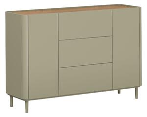 Comodă cu sertare pe picioare Elivo 150 cm - eucalipt / stejar baltic dune