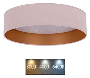 Plafonieră LED VELVET STAR LED/24W/230V d. 40 cm roz/aurie Brilagi