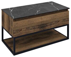 Sapho Sapho, dulap lavoar SKARA 90x50x45cm, stejar negru mat/collingwood, CG006-1919
