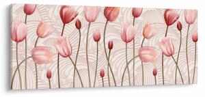 Tablou - Lalele roz (120x50 cm)