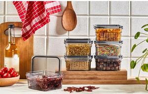 Set 6 recipiente alimentare , UnicUtil, Sturdy Elegant, Transparent