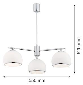 Lustră pe tijă MARBELLA 3xE27/15W/230V crom lucios Argon 1487
