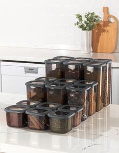 Set 18 recipiente alimentare , UnicUtil, Modern Stylish, Antracit