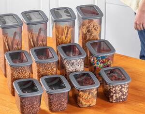 Set 24 recipiente alimentare , UnicUtil, Lightweight Durable, Antracit
