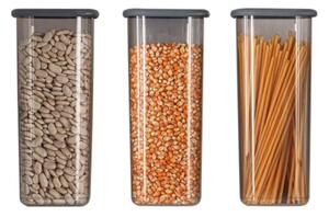 Set 3 recipiente alimentare , UnicUtil, Lightweight Durable, Antracit