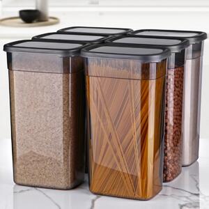Set 6 recipiente alimentare , UnicUtil, Premium Stylish, Antracit
