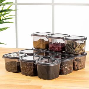Set 12 recipiente alimentare , UnicUtil, Durable Modern, Antracit