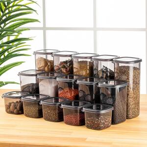 Set 15 recipiente alimentare , UnicUtil, Durable Elegant, Antracit