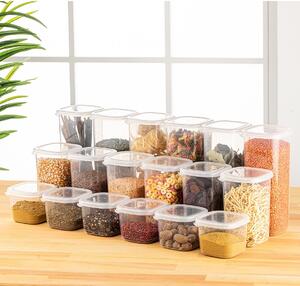 Set 18 recipiente alimentare , UnicUtil, Sturdy Elegant, Alb