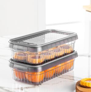 Set 2 caserole plastic , UnicUtil, Stylish Lightweight, Antracit