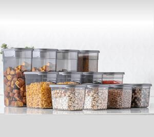 Set 24 recipiente alimentare , UnicUtil, Elegant Compact, Antracit