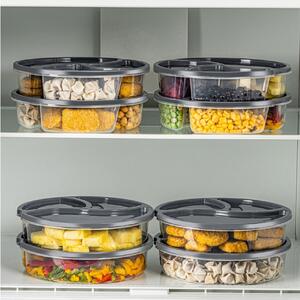 Set 8 caserole plastic , UnicUtil, Durable Spacious, Antracit