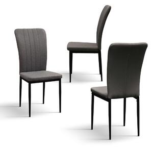 SET 6 Scaune Alto, tesatura ,structura metalica - GRI - STANDARD