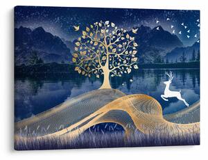 Tablou - Cerbi în luna plină (70x50 cm)