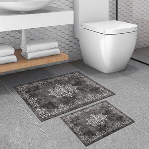 Set covorase baie 2 piese, Comfort Plush, UnicUtil, Gri