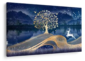 Tablou - Cerbi în luna plină (90x60 cm)
