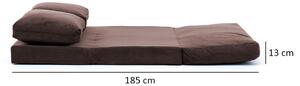 Canapea extensibilă Taida - Brown
