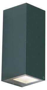 Lampă de perete modernă verde închis cu 2 lumini GU10 70mm IP54 - Baleno