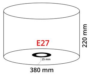 Eglo 39359 - Abajur NADINA 1 E27 diametru 38 cm gri-maro