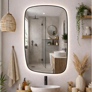 Baltica Design-LED Oglindă cu iluminare integrată STONE CALM 15W/230V 4500K 90x60 cm IP65 negru