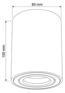 Brilagi - Lampă spot MIA 1xGU10/30W/230V 100x80 mm maro