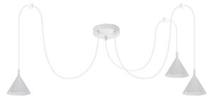Brilagi - Lustră suspendată pe cablu CONE TRIPLE SPIDER 3xGX53/15W/230V albă
