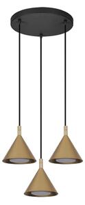 Brilagi - Lustră pe cablu CONE TRIPLE ROUND 3xGX53/15W/230V aurie