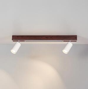 Brilagi - Spot LED SELE 2xGU10/30W/230V + LED/15W alb/decor stejar