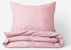 Goldea lenjerie de pat de lux din bumbac satinat - roz vechi 140 x 200 și 70 x 90 cm
