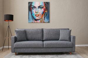 Canapea cu 3 locuri Eva-Grey Gri