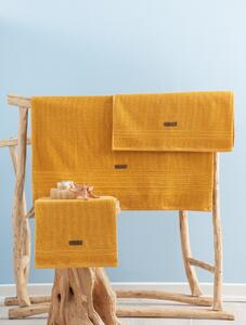 Set de prosoape 3 bucati, Deluxe Soft, UnicUtil, Galben