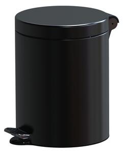 Coș de gunoi cu călcare, 5 l, negru