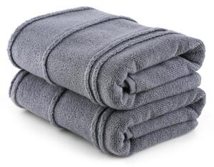 Set prosoape de mana 2 bucati, Chic Finish, UnicUtil, Fume