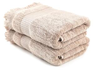 Set prosoape de mana 2 bucati, Comfort Plush, UnicUtil, Maro Deschis
