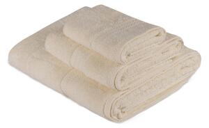 Set de prosoape 3 bucati, Chic Finish, UnicUtil, Cream