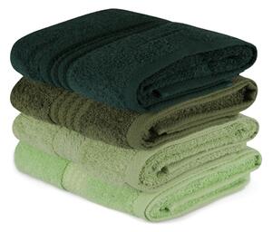 Set prosoape de mana 4 bucati, Sophisticated Texture, UnicUtil, Verde, Verde Deschis