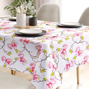 Goldea față de masă teflonată - magnolii roz 100 x 100 cm