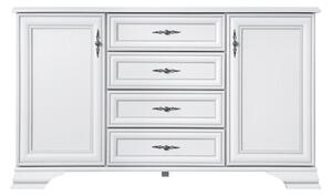 Comoda IDENTO B, alb, PAL, 155x45x90 cm