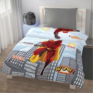 Lenjerie de pat din bumbac Kvalitex Superhero, 140 x 200 cm, 70 x 90 cm