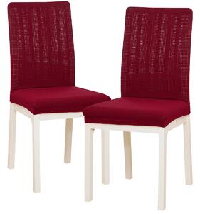 Husă scaun multielastică 4Home Magic clean vișiniu, 45 - 50 cm, set 2 buc