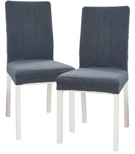 Husă multielastică 4Home, de scaun Magic clean gri închis, 45 - 50 cm, set 2 buc