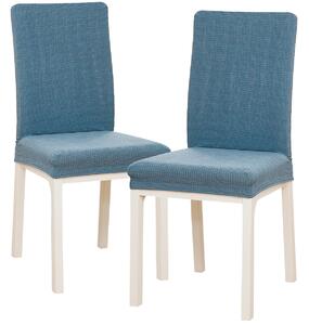 Husă scaun multielastică 4Home Magic clean albastră, 45 - 50 cm, set 2 buc
