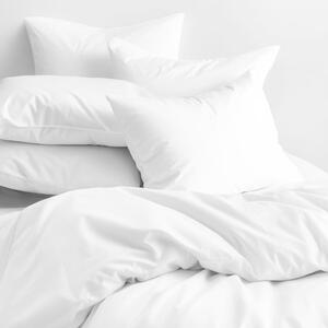 Goldea lenjerie de pat din 100% bumbac - alb 140 x 200 și 50 x 70 cm