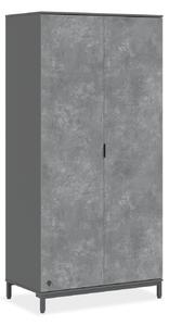 Dulap 104x214x59 cm pentru adolescenti, colectia Space Gray