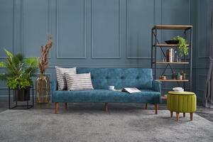 Canapea extensibilă cu 3 locuri Navan-Turquoise Turcoaz
