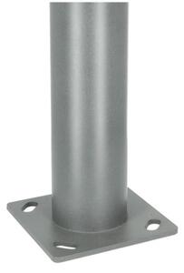 Tijă metalică pentru stâlp de iluminat exterior BASE, 3 m, gri